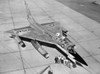 High angle view of a group of people standing near a fighter plane  B-58 Hustler Poster Print - Item # VARSAL25543866