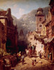 Visit of the Sovereign  by Carl Spitzweg  1808-1885 Poster Print - Item # VARSAL900126382