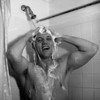 Man taking shower and laughing Poster Print - Item # VARSAL255416388