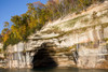 Trees on cliff, Lake Superior, Pictured Rocks National Lakeshore, Alger County, Michigan, USA Poster Print - Item # VARPPI169267