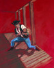 Cowboy shooting pistol on roof Poster Print - Item # VARSAL902136169