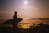 Surfer At The End Of The Day On The Beach PosterPrint - Item # VARDPI1774193