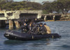 Navy Seals combat swimmers sitting in a combat rubber raiding craft, Oahu, Hawaii Poster Print - Item # VARPSTWOD100142M