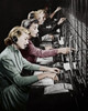 Side profile of group of telephone operators operating switchboards Poster Print - Item # VARSAL2554644A