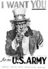 1910s World War One I Want You Uncle Sam United Sstates Army Recruiting Poster By Artist J.M. Flagg Print By Vintage - Item # PPI176731LARGE