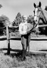 Young woman and horse on farm Poster Print - Item # VARSAL255422324