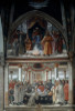Life of Saint Francis: Test of Fire before the Sultan & Death of Saint Francis  1482-85  Domenico Ghirlandaio  Fresco  Sassetti Chapel  Santa Trinita  Florence  Italy Poster Print - Item # VARSAL263671