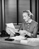 Close-up of a businesswoman reading a document Poster Print - Item # VARSAL2555768