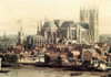 View of London with the Thames - Detail  Canaletto Poster Print - Item # VARSAL900100581