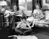 Parents and their children reading in the living room Poster Print - Item # VARSAL25513274