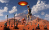 Adam meeting an alien reptoid being Poster Print - Item # VARPSTMAS100962S