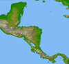 Topographic view of Central America Poster Print - Item # VARPSTSTK200109S