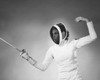Young woman fencing Poster Print - Item # VARSAL25518952B