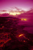 Hawaii, Big Island, Hawaii Volcanoes National Park, Near Kamoamoa, Kilauea Volcano Lava Flow At Dawn Glowing Pink Sky Smoky PosterPrint - Item # VARDPI2001000