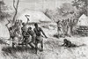 A Supposed Witch Being Dragged To Her Execution On The Bonfire In Zambue, Zumbu, Tete, Mozambique, Central Africa. From The Book Africa Pintoresca Published 1888. PosterPrint - Item # VARDPI1903496