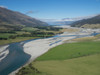 Matukituki River as it flows from Mount Aspiring National Park into Lake Wanaka, Queenstown Lake District, Otago, South Island, New Zealand Poster Print - Item # VARPPI171327
