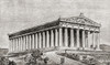 Exterior Of The Parthenon At Athens, Greece As It Would Have Appeared In Ancient Times. From The Book Harmsworth History Of The World Published 1908. PosterPrint - Item # VARDPI1872709