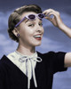 Close-up of young woman holding sunglasses Poster Print - Item # VARSAL2552910A