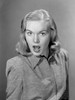 Portrait of surprised young woman Poster Print - Item # VARSAL255418893