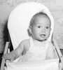 Baby sitting in high chair Poster Print - Item # VARSAL2559710