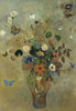 Bouquet of Flowers with Butterflies   Odilon Redon   Private Collection Bloch  Santa Monica  California Poster Print - Item # VARSAL11581948