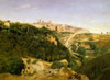 City of Volterra by Jean Baptiste Camille Corot   France  Paris  Musee du Louvre Poster Print - Item # VARSAL1158885