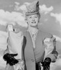 Woman carrying grocery bags outdoors Poster Print - Item # VARSAL255422957