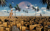 Artist's concept of aliens visiting other alien worlds Poster Print - Item # VARPSTMAS100129S