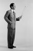 Studio shot of man holding baton Poster Print - Item # VARSAL255416744