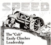 Historic advertisement of Cub tractor emphasizing speed in the early 20th century. PosterPrint - Item # VARDPI12272343