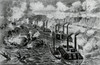 Admiral Porter's Fleet Running the Rebel Blockade of the Mississippi at Vicksburg  April 16  1863 Poster Print - Item # VARSAL995103238