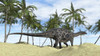 Dicraeosaurus walking across a prehistoric landscape Poster Print - Item # VARPSTKVA600398P