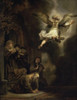Archangel Raphael Leaving the Family of Tobias   1637   Rembrandt Harmensz van Rijn   Oil on wood  Musee du Louvre  Paris Poster Print - Item # VARSAL11582061