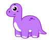 Cute illustration of a Brontosaurus dinosaur Poster Print - Item # VARPSTSTK600027P