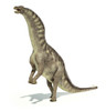 Amargasaurus dinosaur in dynamic posture, on white background with drop shadow Poster Print - Item # VARPSTVET600057P