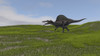 Spinosaurus walking across a grassy field Poster Print - Item # VARPSTKVA600517P
