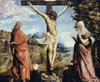 Christ on the Cross with John and Mary  Albrecht Altdorfer  Oil on Canvas  Staaliche Kunstsammlung  Kassel  Germany Poster Print - Item # VARSAL900146097