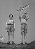 Boys playing with model airplane Poster Print - Item # VARSAL25550103