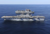 Amphibious assault ship USS Kearsarge alongside USNS Robert E. Peary Poster Print - Item # VARPSTSTK106731M