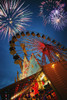 Fireworks At An Amusement Park PosterPrint - Item # VARDPI1292704