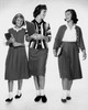 Three teenage girls walking together and smiling Poster Print - Item # VARSAL25518183