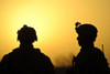 February 17, 2010 - U.S. Army soldiers are silhouetted against the morning sun as they conduct a patrol in Badula Qulp, Helmand province, Afghanistan, during Operation Helmand Spider Poster Print - Item # VARPSTSTK103459M