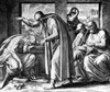 Suffering Job and His Friends by Julius Schnorr von Carolsfeld  engraving  1794-1872 Poster Print - Item # VARSAL995357