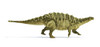 Talarurus dinosaur on white background with drop shadow Poster Print