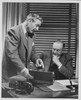 Two businessmen talking in an office Poster Print - Item # VARSAL2553076C