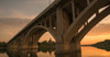 Broadway Bridge spans the South Saskatchewan River, Saskatoon, Saskatchewan, Canada Poster Print - Item # VARPPI166952