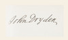 John Dryden 1631 To 1700. English Poet And Playwright. His Signature. From The National And Domestic History Of England By William Aubrey Published London Circa 1890 PosterPrint - Item # VARDPI2220212