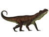 A fierce Prestosuchus dinosaur, side view. Prestosuchus was a carnivorous archosaur dinosaur that lived in the Triassic Period of Brazil Poster Print - Item # VARPSTCFR200680P