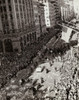High angle view of a parade for General Douglas MacArthur  5th Avenue  New York City  New York State  USA  April 1951 Poster Print - Item # VARSAL2554037