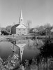 USA  New Hampshire  Harrisville  church with reflection in pond Poster Print - Item # VARSAL255422789